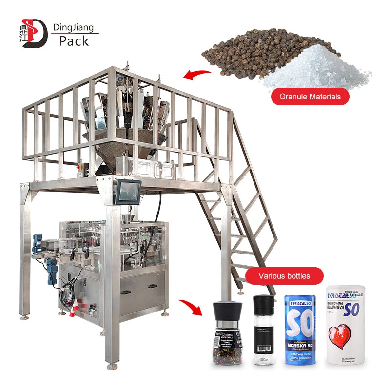 Riempitrice automatica per granuli e polveri con pesatrice multi-testa|DJ-10DG